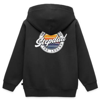 Beau-père Beau-père Beau-père Beau-père - Sweat Premium à capuche zippé enfant bio - noir - Dos - AI Model Kid Male (0cm)