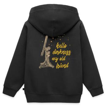 Astronomie - Kinder Premium Organic Zip Hoodie - Schwarz - Hinten - AI Model Kid Male (0cm)
