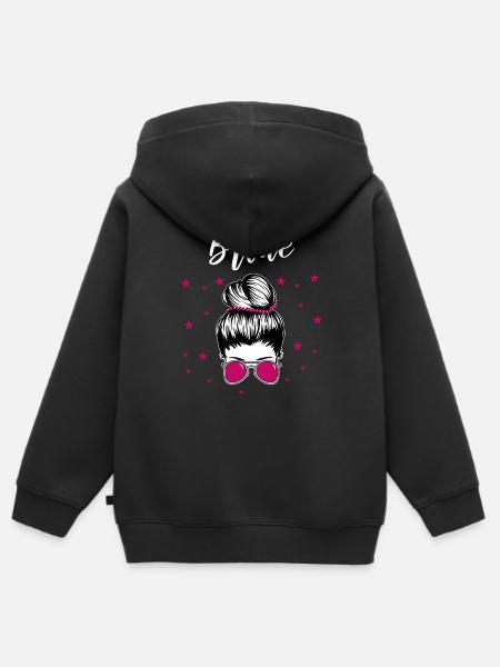 Braut Junggesellinnenabschied - Kinder Premium Organic Zip Hoodie - Schwarz