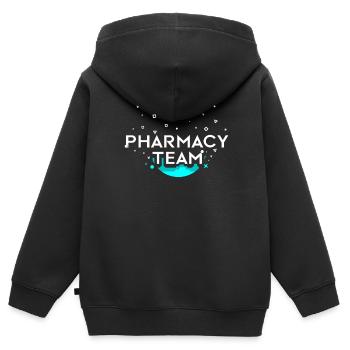 Apotheken Team Apotheker Pharmazeut Apotheke - Kinder Premium Organic Zip Hoodie - Schwarz - Hinten - AI Model Kid Male (0cm)
