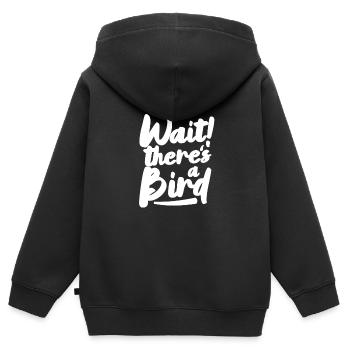 Ornithologie - Kinder Premium Organic Zip Hoodie - Schwarz - Hinten - AI Model Kid Male (0cm)