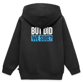 Kapitän - Kinder Premium Organic Zip Hoodie - Schwarz - Hinten - AI Model Kid Male (0cm)