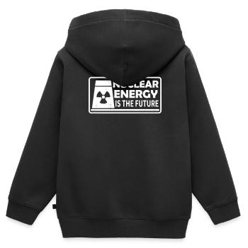 Kernenergie Ist Die Zukunft Atomkraft Kernkraft - Kinder Premium Organic Zip Hoodie - Schwarz - Hinten - AI Model Kid Male (0cm)