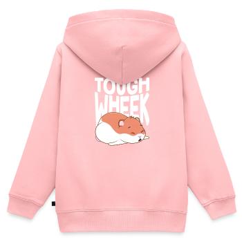 Meerschweinchen Haustier Guinea Pig Geschenk - Kinder Premium Organic Zip Hoodie - Rosa - Hinten - AI Model Kid Female (0cm)