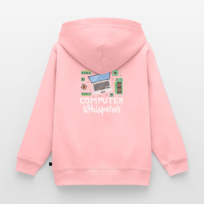 Computer Nerd PC Programmierer Informatik Geschenk Kinder Premium Organic Zip Hoodie