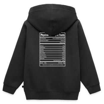 Physiotherapeut - Kinder Premium Organic Zip Hoodie - Schwarz - Hinten - AI Model Kid Male (0cm)