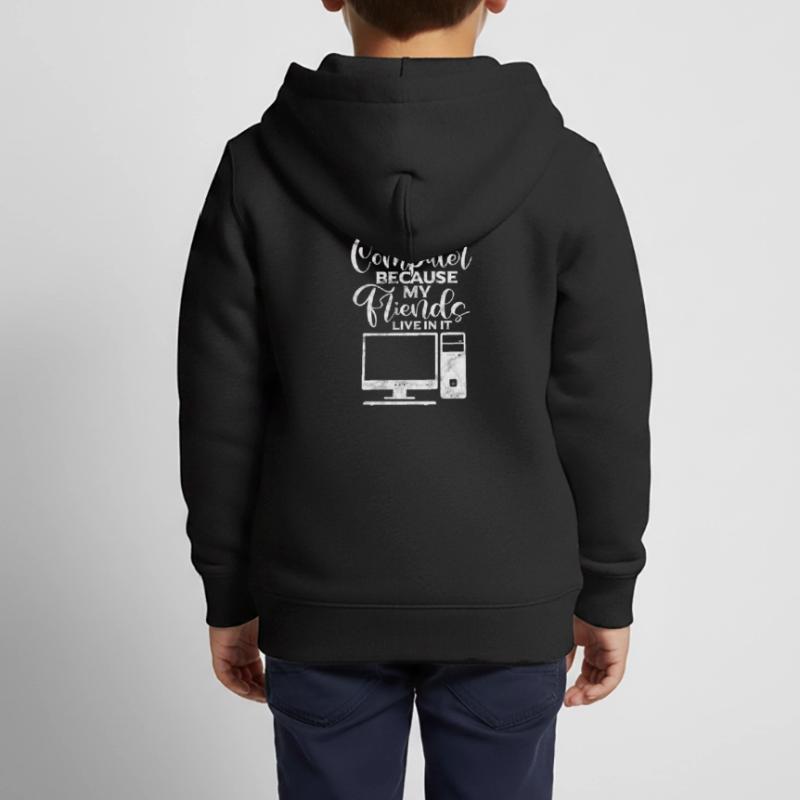 Computer Nerd PC Programmierer Informatik Geschenk Kinder Premium Organic Zip Hoodie