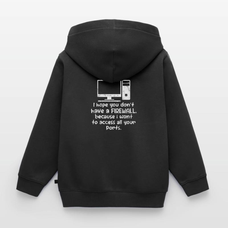 Computer Nerd PC Programmierer Informatik Geschenk Kinder Premium Organic Zip Hoodie