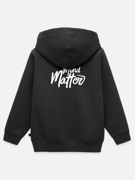 Motivation - Hoodie Premium med dragkedja barn ekologisk - svart