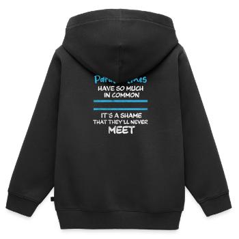 Mathematics - Kids Premium Organic Zip-up Hoodie - black - Back - AI Model Kid Male (0cm)