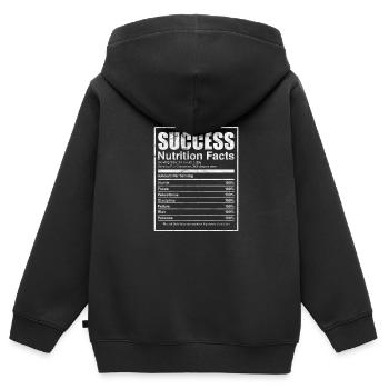 Motivation Motivieren Karriere Spruch Geschenk - Kinder Premium Organic Zip Hoodie - Schwarz - Hinten - AI Model Kid Male (0cm)