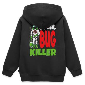 Lustige Exterminator Serial Bug Killer - Kinder Premium Organic Zip Hoodie - Schwarz - Hinten - AI Model Kid Male (0cm)