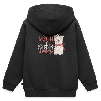 Mathematics - Kids Premium Organic Zip-up Hoodie - black - Back - AI Model Kid Male (0cm)