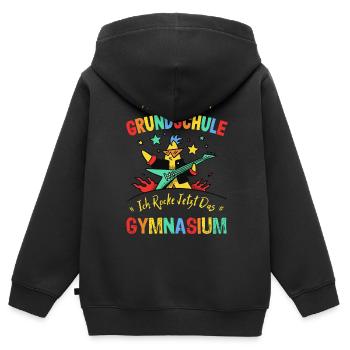 Hasta La Vista 5. Klasse Abschluss Gymnasium - Kinder Premium Organic Zip Hoodie - Schwarz - Hinten - AI Model Kid Male (0cm)