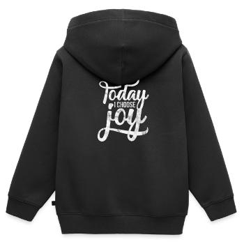 Motivation Motivieren Karriere Spruch Geschenk - Kinder Premium Organic Zip Hoodie - Schwarz - Hinten - AI Model Kid Male (0cm)