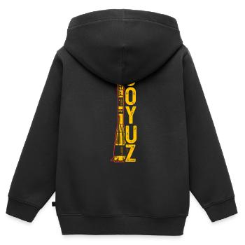 Soyouz Rocket Union soviétique - Sweat Premium à capuche zippé enfant bio - noir - Dos - AI Model Kid Male (0cm)