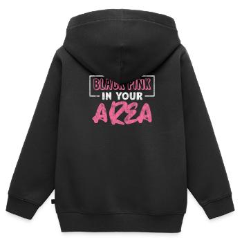 K-Pop Koreanisch Musik Pop Korea Kpop Geschenk - Kinder Premium Organic Zip Hoodie - Schwarz - Hinten - AI Model Kid Male (0cm)