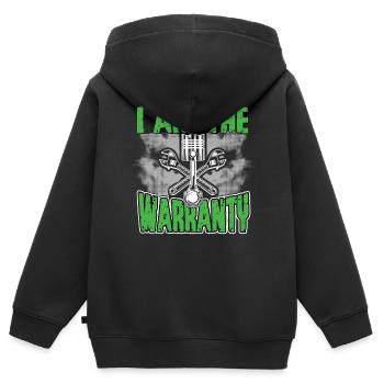 Ich Bin Die Garantie Garage Automechaniker Beruf - Kinder Premium Organic Zip Hoodie - Schwarz - Hinten - AI Model Kid Male (0cm)