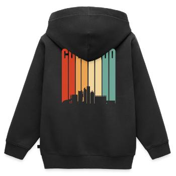 Colorado stadtbild geschenk - Kinder Premium Organic Zip Hoodie - Schwarz - Hinten - AI Model Kid Male (0cm)