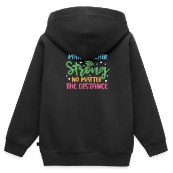Mathematics - Kids Premium Organic Zip-up Hoodie - black - Back - AI Model Kid Male (0cm)
