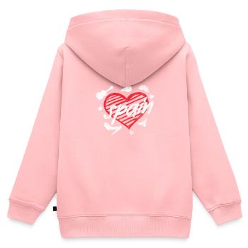 Spanien Spanisch Barcelona Spanier Urlaub Geschenk - Kinder Premium Organic Zip Hoodie - Rosa - Hinten - AI Model Kid Female (0cm)