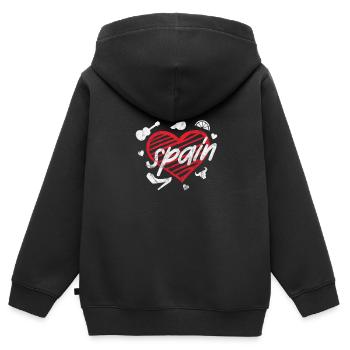 Spain Spanish Barcelona Spanish Holiday Gift - Kids Premium Organic Zip-up Hoodie - black - Back - AI Model Kid Male (0cm)