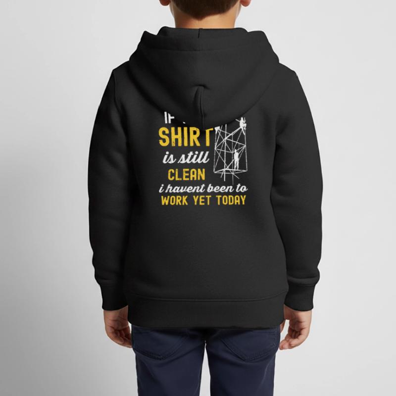 Constructeurs d’échafaudages Sweat Premium à capuche zippé enfant bio