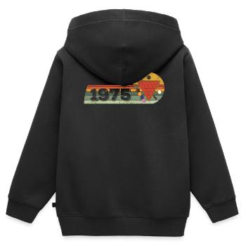 Joueur de snooker snooker né en 1975 Anniversaire - Sweat Premium à capuche zippé enfant bio - noir - Dos - AI Model Kid Male (0cm)