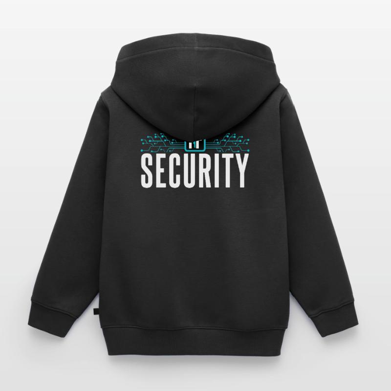 It Security Hack Cybersecurity Hacking Hacker Kids Premium Organic Zip-up Hoodie