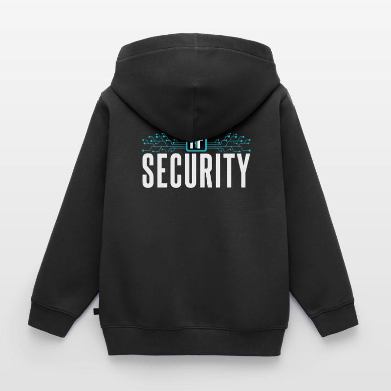 It Security Hack Cybersecurity Hacking Hacker Kids Premium Organic Zip-up Hoodie