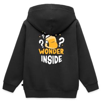 Miracle Inside Sweet Pregnant Baby Inside - Kids Premium Organic Zip-up Hoodie - black - Back - AI Model Kid Male (0cm)