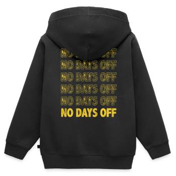 Motivate Inspire Encouragement Positivité Slogan - Sweat Premium à capuche zippé enfant bio - noir - Dos - AI Model Kid Male (0cm)