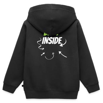 Baby Inside Announcement Pregnant Baby Inside - Kids Premium Organic Zip-up Hoodie - black - Back - AI Model Kid Male (0cm)