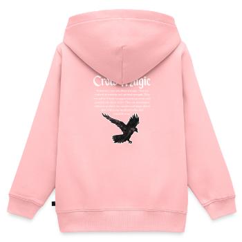Rabe - Kinder Premium Organic Zip Hoodie - Rosa - Hinten - AI Model Kid Female (0cm)