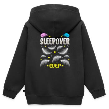 Meilleure nuit de nuit de tous les temps - Sweat Premium à capuche zippé enfant bio - noir - Dos - AI Model Kid Male (0cm)