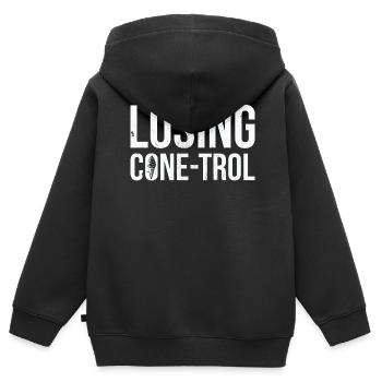 Verlust Von Cone-trol Für Gefrorenen Süßen Fan - Kinder Premium Organic Zip Hoodie - Schwarz - Hinten - AI Model Kid Male (0cm)