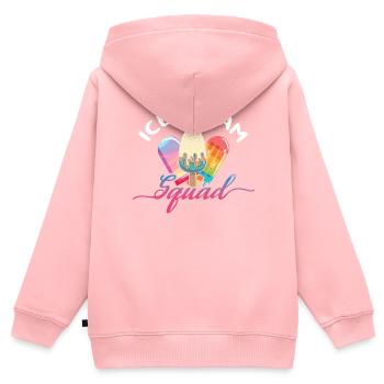 Ice Cream Squad Für Gefrorene Süße Fans - Kinder Premium Organic Zip Hoodie - Rosa - Hinten - AI Model Kid Female (0cm)