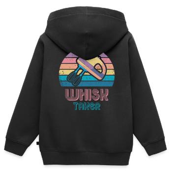 Whisk Carriers For Bakers Or Baking Fans - Kids Premium Organic Zip-up Hoodie - black - Back - AI Model Kid Male (0cm)