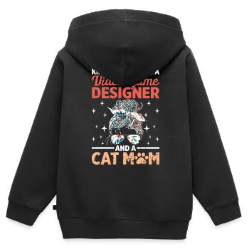 Video Game Designer - Kinder Premium Organic Zip Hoodie - Schwarz - Hinten - AI Model Kid Male (0cm)