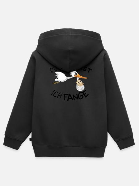 Hebamme Dankeschön Geschenk - Kinder Premium Organic Zip Hoodie - Schwarz