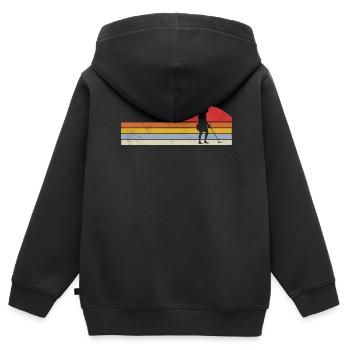 Sondeln Ausflug Sondengänger Geschenkidee - Kinder Premium Organic Zip Hoodie - Schwarz - Hinten - AI Model Kid Male (0cm)