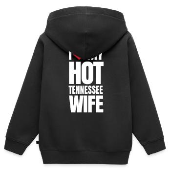 Tennessee Frau Geschenk - Kinder Premium Organic Zip Hoodie - Schwarz - Hinten - AI Model Kid Male (0cm)