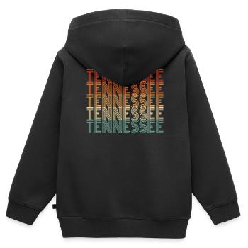 Geschenk Der Einwohner Von Tennessee - Kinder Premium Organic Zip Hoodie - Schwarz - Hinten - AI Model Kid Male (0cm)