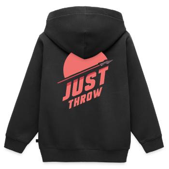 Il suffit de lancer le javelot lancer du javelot lancer du javelot lancer du javelot - Sweat Premium à capuche zippé enfant bio - noir - Dos - AI Model Kid Male (0cm)