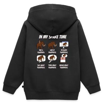 Mammut - Kinder Premium Organic Zip Hoodie - Schwarz - Hinten - AI Model Kid Male (0cm)