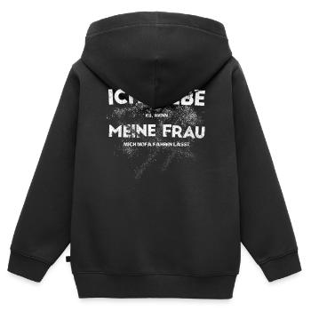 Mofa Mofaroller Moped Mofafahrer Mofa Zubehör Mofa - Kinder Premium Organic Zip Hoodie - Schwarz - Hinten - AI Model Kid Male (0cm)