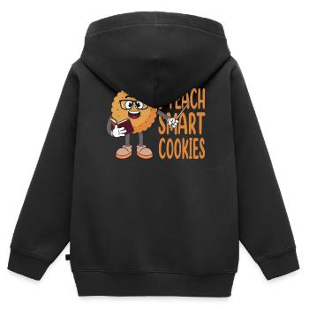 I Teach Intelligent Cookies For Bakers Or - Kids Premium Organic Zip-up Hoodie - black - Back - AI Model Kid Male (0cm)