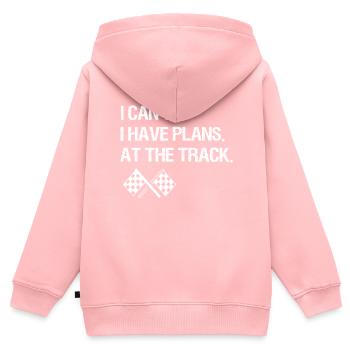 Racing Motorsport Spruch - Kinder Premium Organic Zip Hoodie - Rosa - Hinten - AI Model Kid Female (0cm)