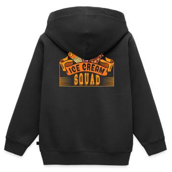 Ice Cream Squad Für Gefrorene Süße Fans - Kinder Premium Organic Zip Hoodie - Schwarz - Hinten - AI Model Kid Male (0cm)