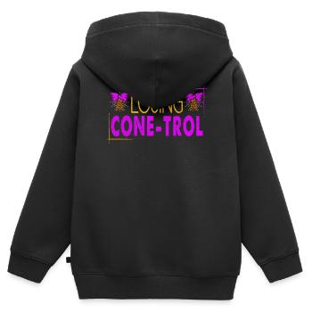 Verlust Von Cone-trol Für Gefrorenen Süßen Fan - Kinder Premium Organic Zip Hoodie - Schwarz - Hinten - AI Model Kid Male (0cm)